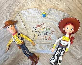 Spielzeug Geschichte Pullover - Gesticktes Baby, Kleinkind, Kinder Pixar Sweatshirt - Personalisierte (optional) Buzz Lightjahre Kleidung