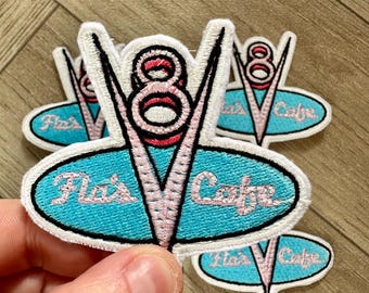 Flos Cafe Disney Cars Patch, Lightning McQueen Iron On Sew Patch