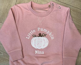 Little pumpkin patch sweatshirt | Toddler pumpkin picking outfit | Children’s Autumn Outfit | coquette bows Sweater