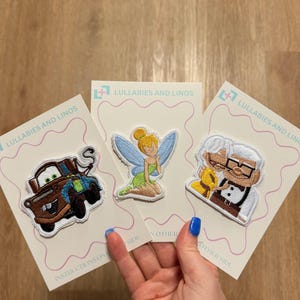 Carl and Ellie Iron On Patch, Up Inspired Embroidered Patch, Disney Adult Gift, Pixar Couple Jacket Backpack Patch