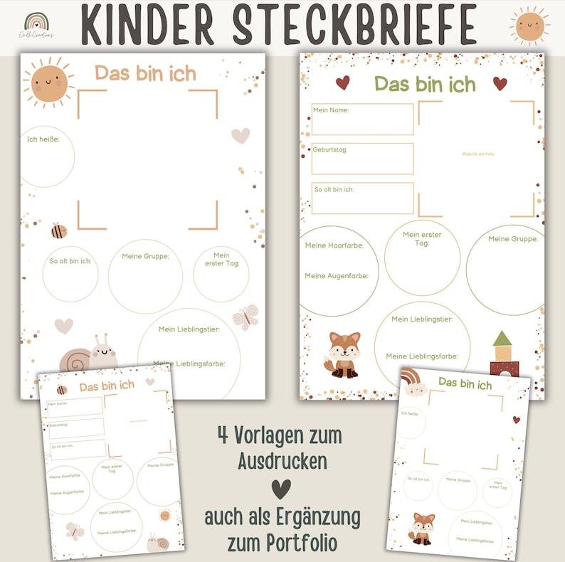  Kindergarten Profile Daycare Portfolio Templates Nursery Profile Child 
