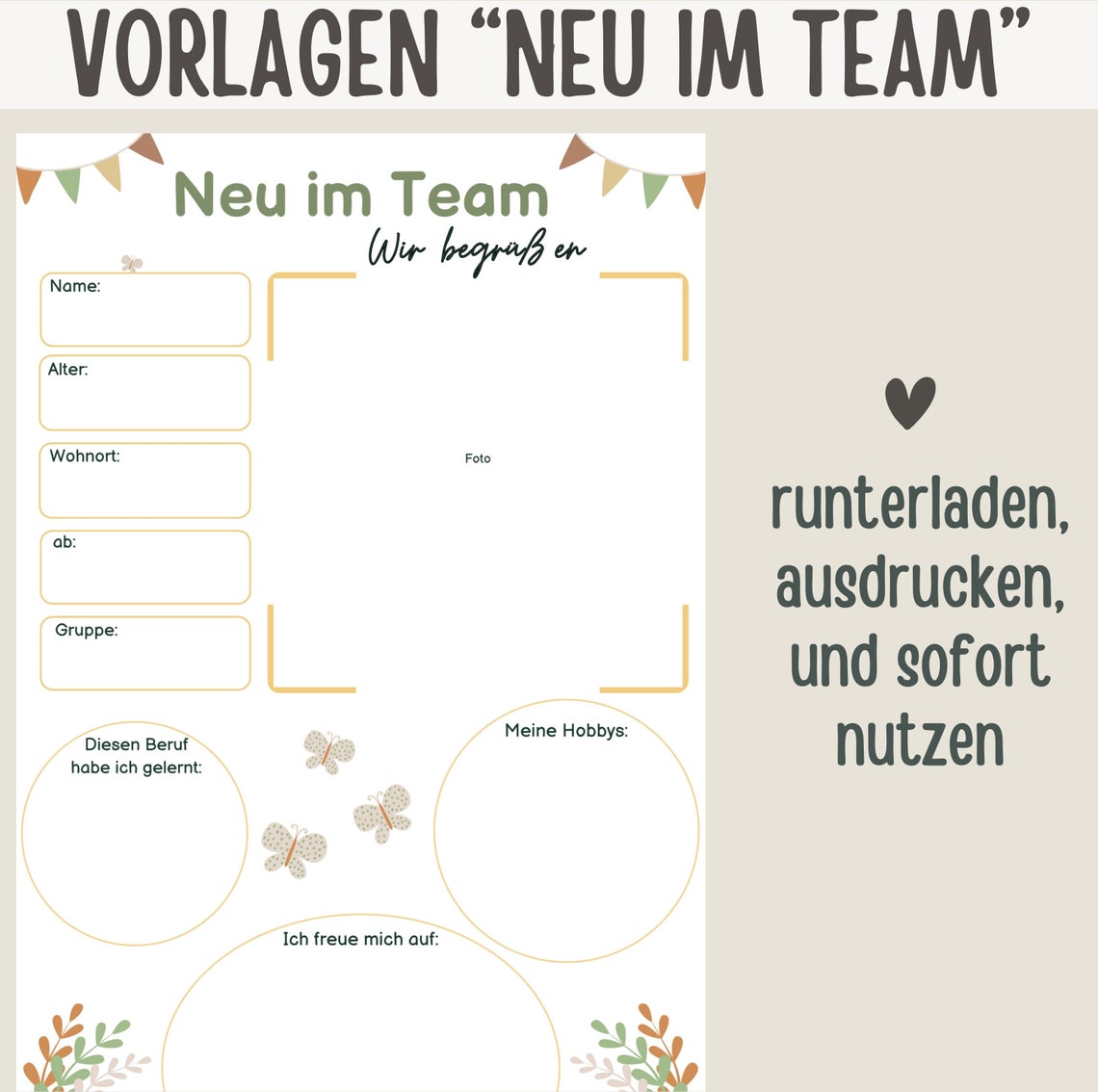  Foto zu Aushang Vorstellung neue Erzieherin 