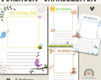 Summer daycare portfolio template | Kindergarten portfolio templates | Seasonal nursery template | Educator template | Childminder PDF portfolio