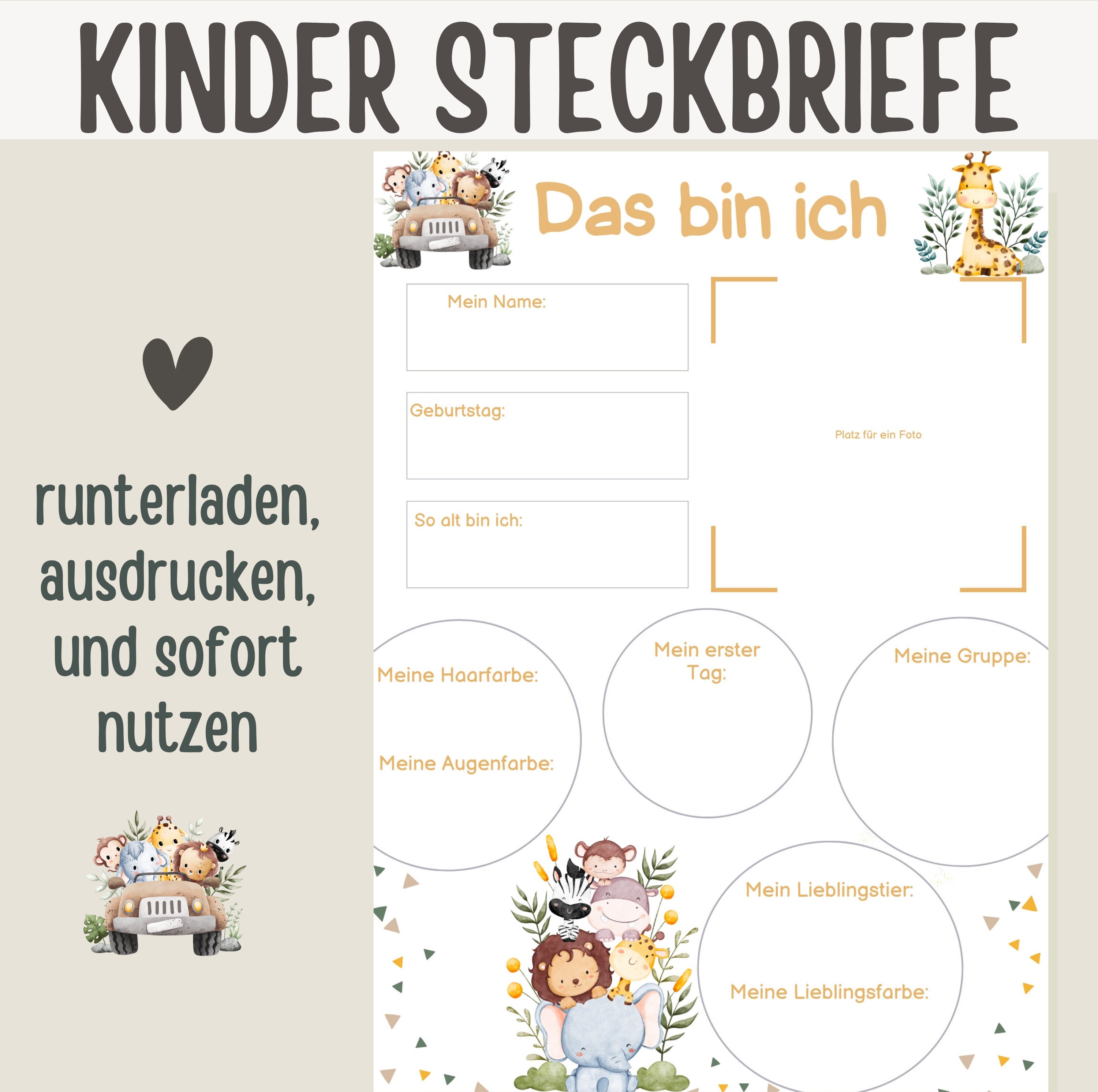  Steckbrief Kindergarten Vorlage Portfolio Kindergarten Steckbrief Kind Bildidee 