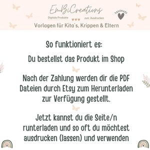 Portfolio Vorlage Kita | Vorlage für Erzieher Ordner DinA4 | Portfolio Krippe | Portfolio Vorlage Kindergarten | Methodensammlung Erzieher |
