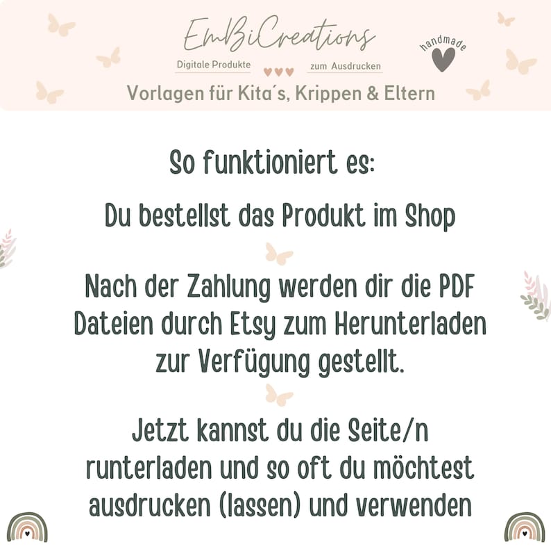 Portfolio Vorlage Kita | Vorlage für Erzieher Ordner DinA4 | Portfolio Krippe | Portfolio Vorlage Kindergarten | Methodensammlung Erzieher |