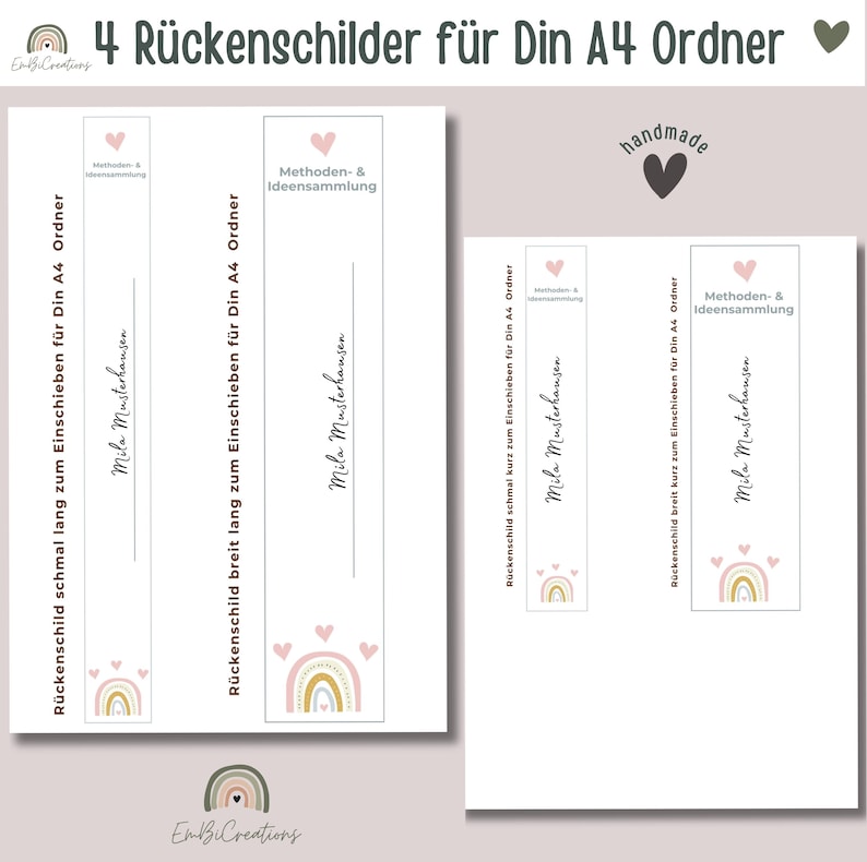Portfolio Vorlage Kita | Vorlage für Erzieher Ordner DinA4 | Portfolio Krippe | Portfolio Vorlage Kindergarten | Methodensammlung Erzieher |