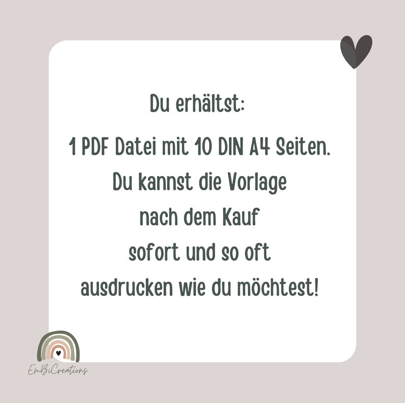  10 Aushänge Kindergarten 