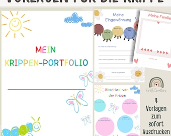 Template for daycare | Portfolio template for kindergarten | Portfolio template for daycare | Template for familiarization | Template for educators | Portfolio for daycare