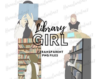 Hijabi Library Girl