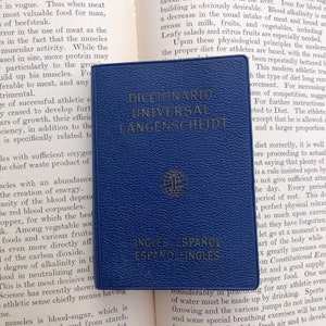 Vintage Pocket Dictionary - Diccionairo Universal Langensheidt - Spanish, English Dictionary