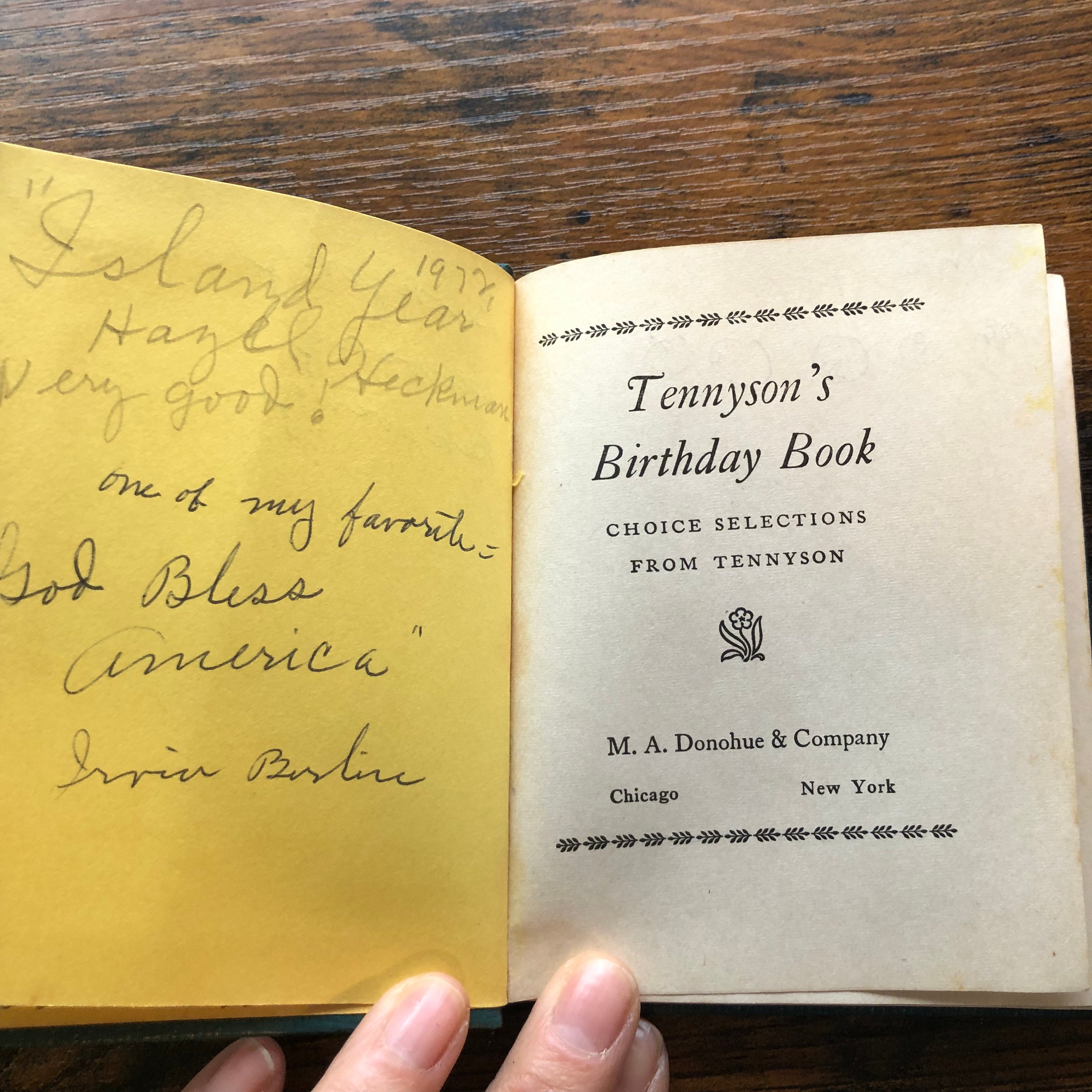 Vintage Tennyson’s Birthday Book With Inspirational Quotes - Etsy