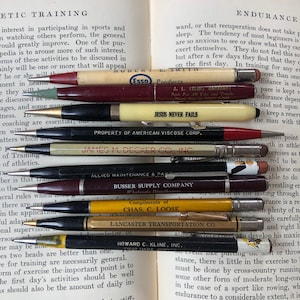 Your Choice!  Vintage Mechanical Pencils - Promotional, Some with Erasers