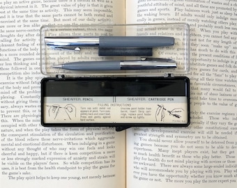 Juego de portaminas y bolígrafo Sheaffer vintage en estuche