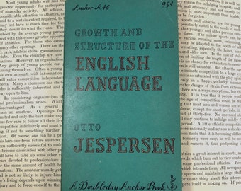 Growth & Structure of the English Language Vintage Book - Otto Jespersen