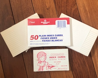 Your Choice!  NOS Unused Index Cards, Meade, Cosmos