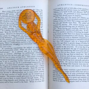 Vintage Transparent, Orange Gil Elvgren Pinup Girl Envelope/Letter Opener