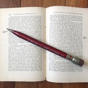 Vintage Eagle Giant Automatic 75-12 Red Pencil, Huge Red Pencil