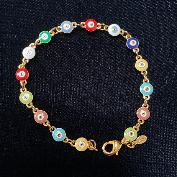 Vintage QVC Joan Rivers Classics Collection Petite *Evil Eye* Bracelet