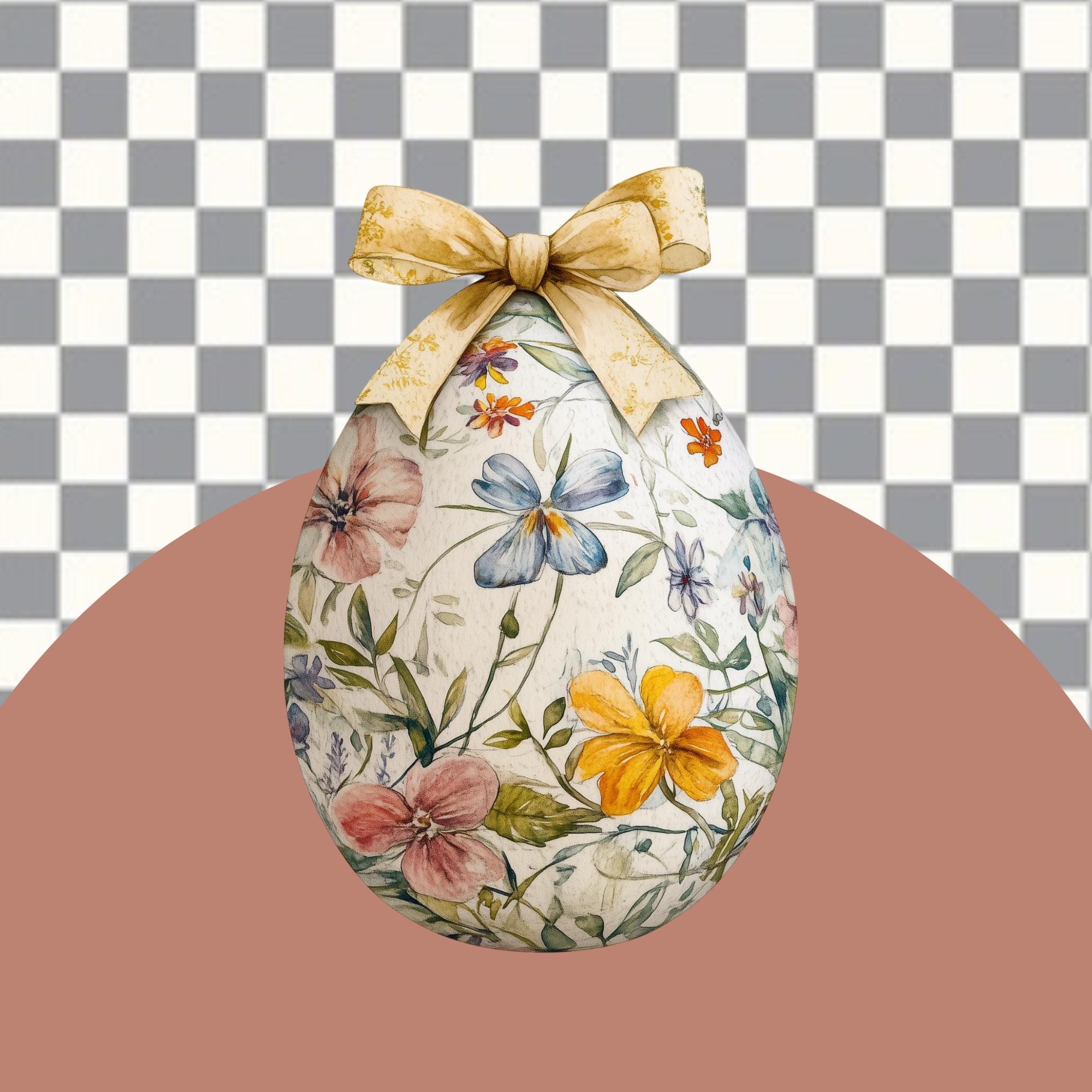 Watercolor Floral Easter Eggs Clipart | Spring PNG (commercial Use) - Etsy