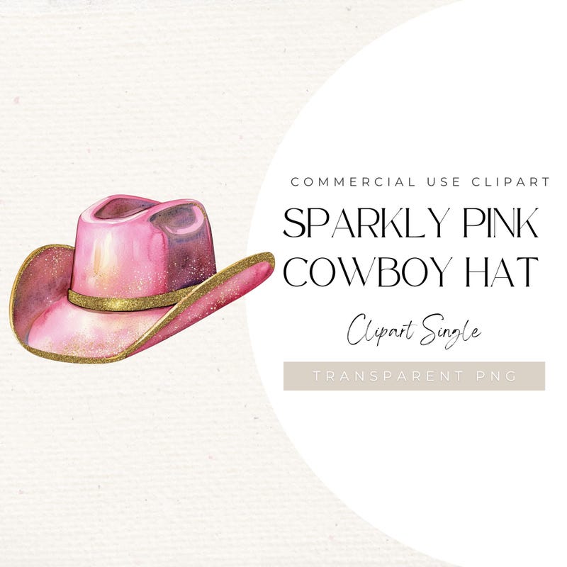 Clara Belle Cowgirl Glitter Hat - Pink main image 1
