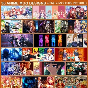 40+ Anime Mug Design with MockUp
