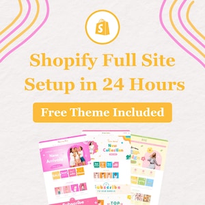 Shopify Store Setup in 24 Hours | Conversion-optimized FREE Website Theme Included