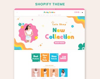 Pretty Palettes Shopify Theme: Feminine Boutique Design (Canva Templates)