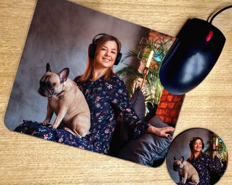 Personalised Mouse Pad 24x20cm | Add any Photo, Logo or Text | Office Mousemat, Gaming Mouse Mat, Personalised Photo Mouse Mat Gift