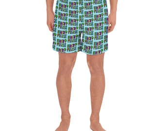 Beach Please Original Design by Jelene - Men's Athletic Long Shorts