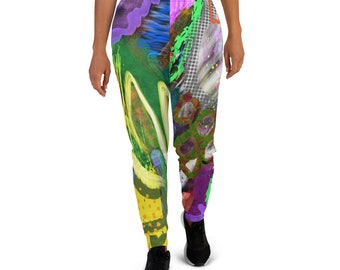 Abstract Funky Design by Jelene - Womens Slim Fit Joggers - Sizes XS-3X