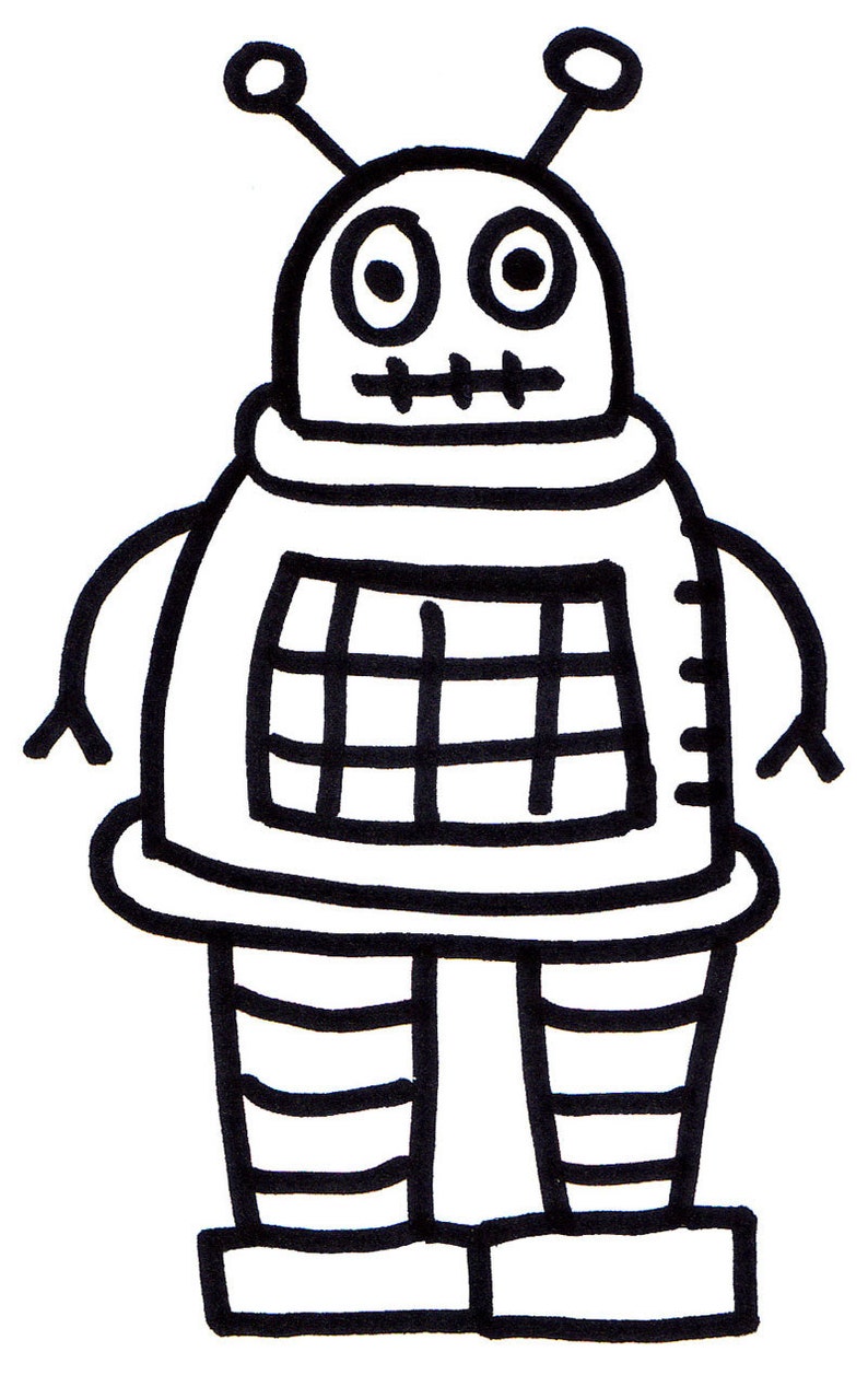 PDF The Robot Coloring Book for Kids Robots Boys Kids | Etsy