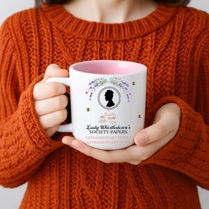Bridgerton Coffee Mug, 11oz Lady Whistledown Bridgerton Bee Merch Bookish Gifts for Her