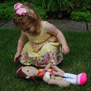 Emma a fleece doll to sew, with easy-to-follow instructions and step-by-step photos image 3