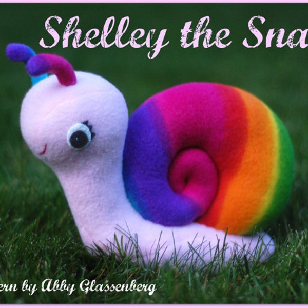 Shelley the Snail - PDF Sewing Pattern, Quick and Easy to Sew & Includes Step-By-Step Photos
