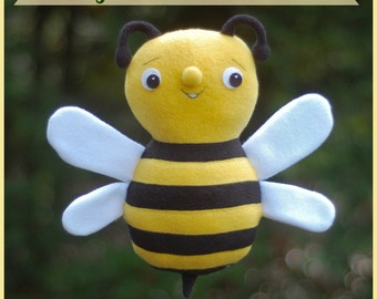 Benji the Bumblebee - PDF Sewing Pattern for a Cute and Easy Softie to Make