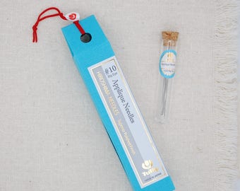 Tulpe Nähen Nadeln Größe 10 mit einem großen Auge - Set von 6