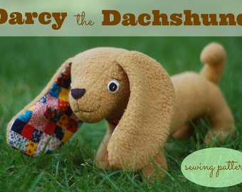 Darcy the Dachshund - Easy PDF Sewing Pattern With Step-by-Step Photos and Instructions