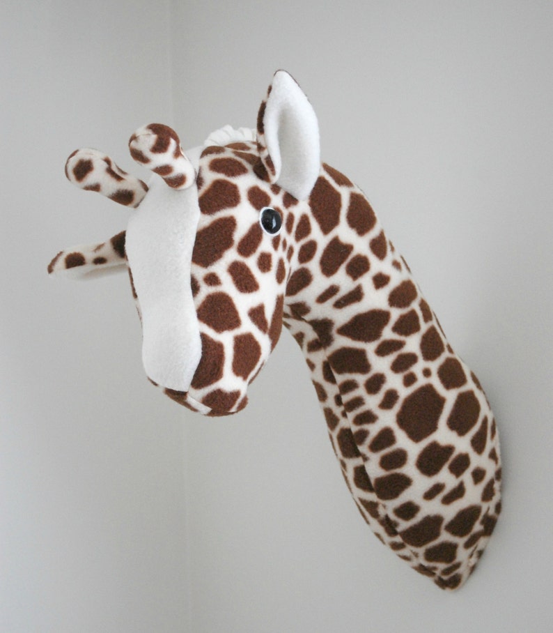 Elephant and Giraffe Plush Taxidermy PDF Sewing Pattern with Step-by-Step Photos and Easy Instructions image 2