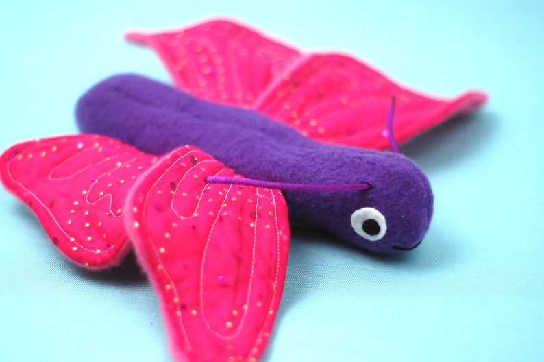 Caterpillar and Butterfly Reversible Toy PDF Sewing Pattern image 4