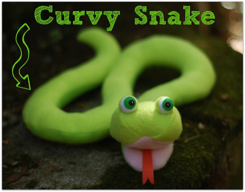 Squeaky Snakes PDF Sewing Pattern 3 Designs in One image 3