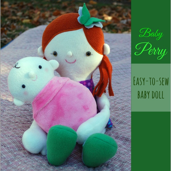 Baby Perry - a fleece doll to sew, with easy to follow instructions and step-by-step photos