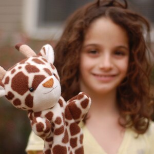 Jungle Hand Puppets to Sew Zebra, Giraffe, and Leopard 3-in-1 PDF Sewing Pattern image 4