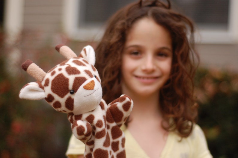 Jungle Hand Puppets to Sew Zebra, Giraffe, and Leopard 3-in-1 PDF Sewing Pattern image 4