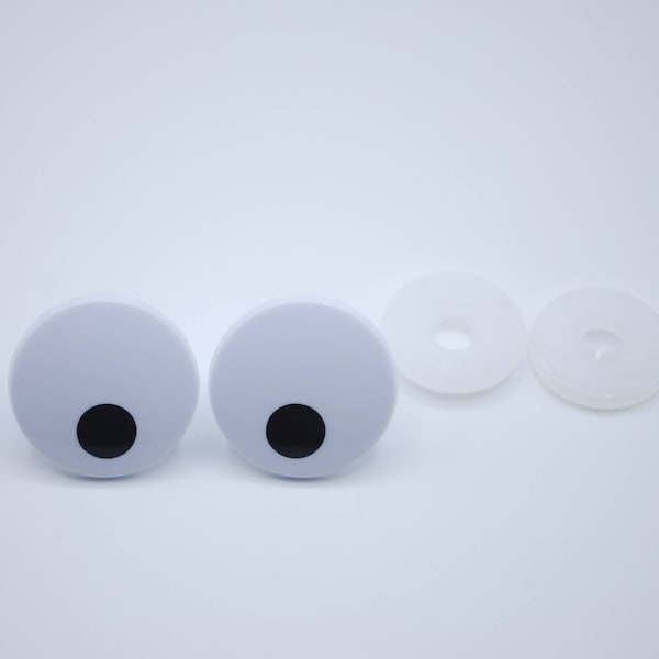 2 Pairs of Adorable Safety Eyes with Washers Perfect for Puppets
