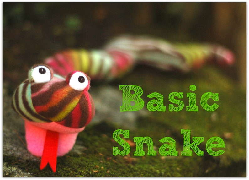 Squeaky Snakes PDF Sewing Pattern 3 Designs in One image 2