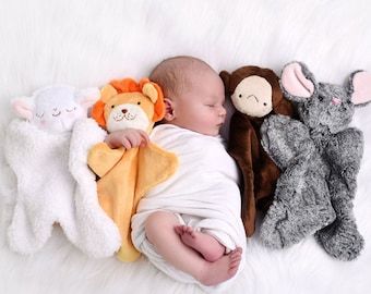 Lovey Dovey Lion, Lamb, Monkey, Mouse - PDF Sewing Pattern For Baby Lovies