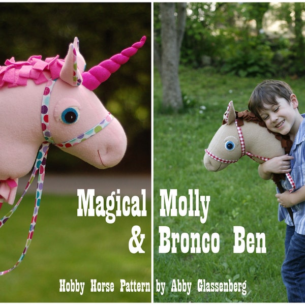 Magical Molly and Bronco Ben Hobby Horse PDF Sewing Pattern