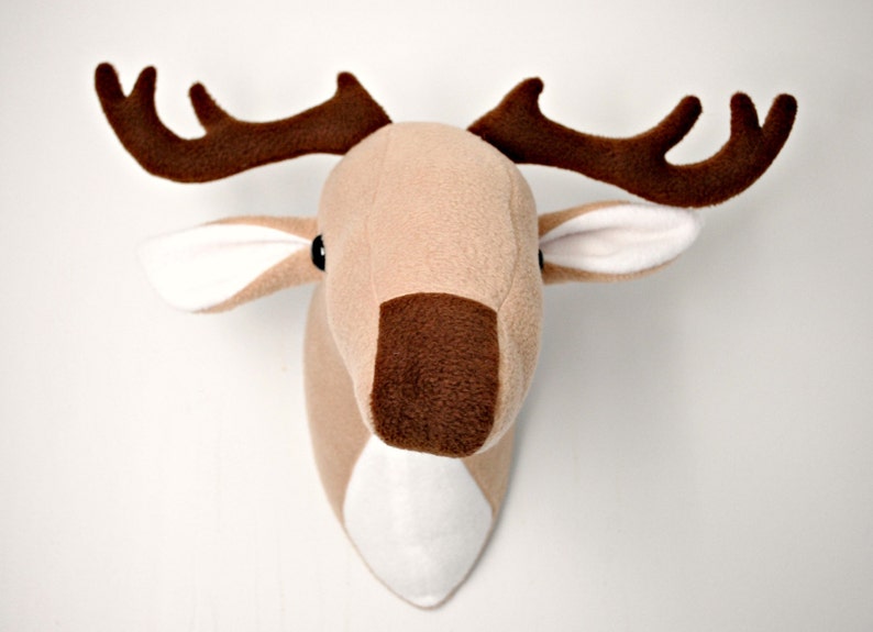 Unicorn and Deer Plush Taxidermy PDF Sewing Pattern with Step-by-Step Photos and Easy Instructions image 5