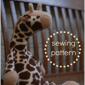 Jeremy Giraffe PDF Sewing Pattern with Easy Instructions and Step-by-Step Photos image 1